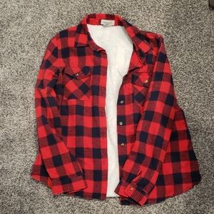 Buffalo plaid flannel shirt